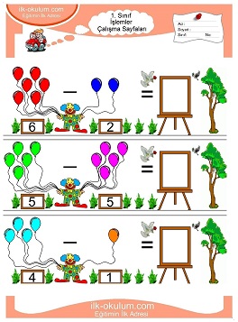 Çocuklar İçin toplam işlemi yaprak testleri 